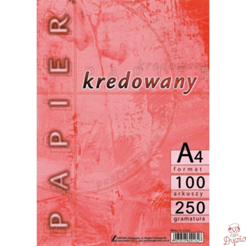 Papier kredowy A4 250g (100) KRESKA