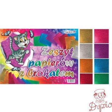 Zeszyt papierów z brokatem B4 ZB-4 ALIGA