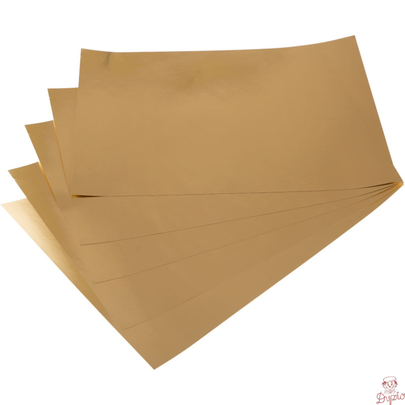 Papier samoprzylepny A4 KRESKA (20 arkuszy) ZŁOTY