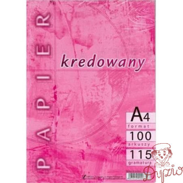 Papier A4 115g kredowany (100) KRESKA