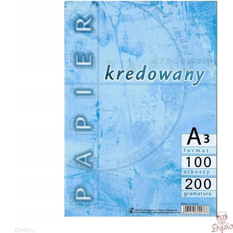 Papier A3 200g kredowany (100) KRESKA