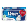 Papier toaletowy VELVET (8 rolek) 3 warstwy delikatnie biały