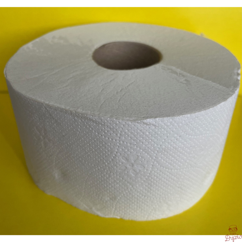 Papier toaletowy JUMBO 120m(12szt) biały 20x9,1cm 65% białości 2 warstwy 270065 PUFFO