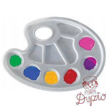 Paleta do mieszania farb Paleta malarska biała BAMBINO