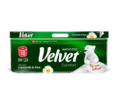 Papier toaletowy VELVET (10 rolek) 3 warstwy zapach RUMIANEK 200 listków