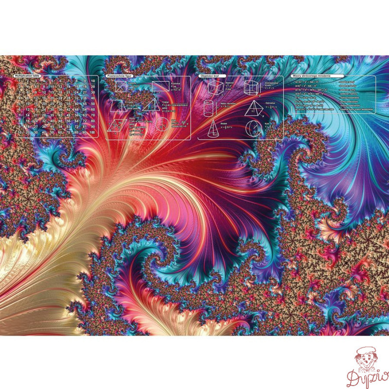 Mata na biurko z nadrukiem FRACTAL 580x415mm 318-0048-52 PANTA PLAST