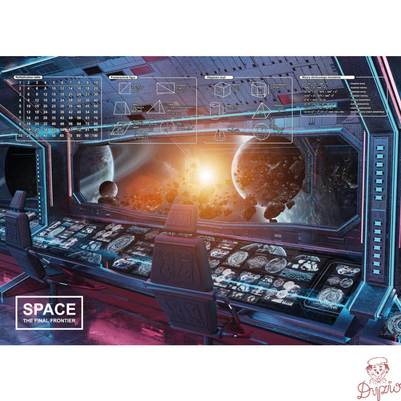 Mata na biurko z nadrukiem SPACE 580x415mm 318-0048-51 PANTA PLAST