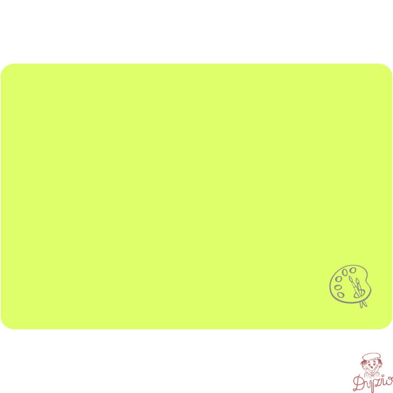 Podkładka na biurko do prac plastycznych 38x56cm A3 neonowy żółty PS-NEON-A3-02 BIURFOL