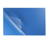 Podkładka na biurko z przezroczystą folią 38x58cm PVC niebieska BIURFOL KPB-01-06