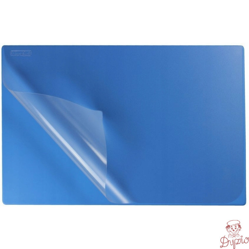 Podkładka na biurko z przezroczystą folią 38x58cm PVC niebieska BIURFOL KPB-01-06