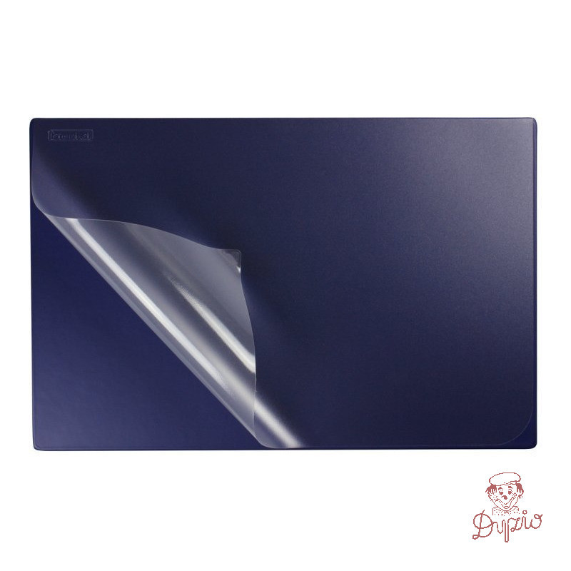 Podkładka na biurko z przezroczystą folią 38x58cm PVC granatowa PB-01-01 BIURFOL