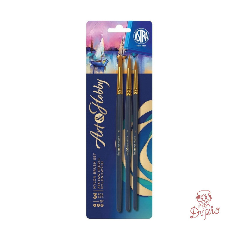 Zestaw pędzli nylonowych ASTRAPEN Art&Hobby 5szt. 315024011
