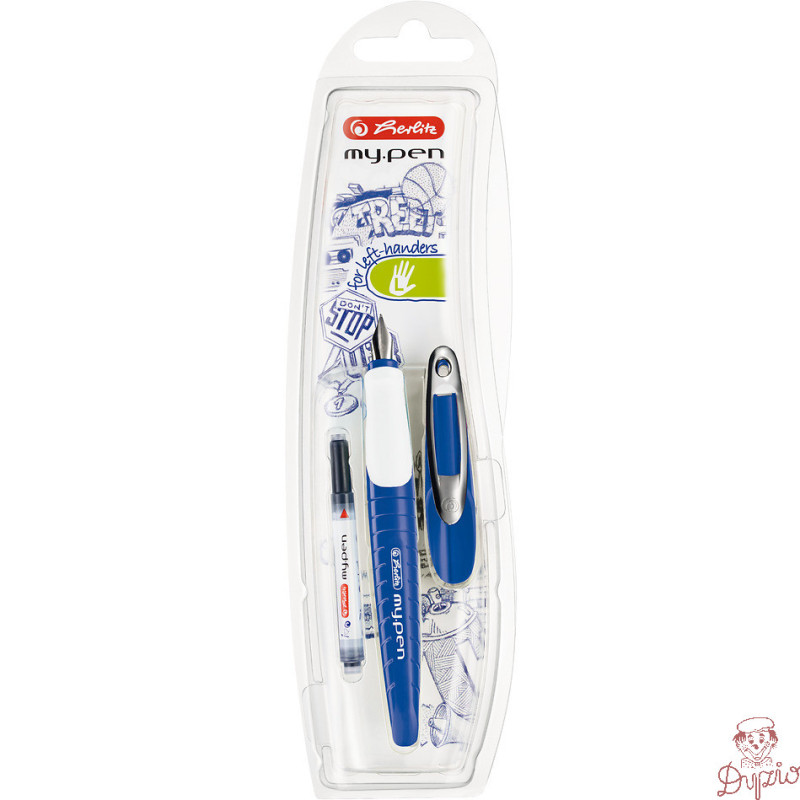 Pióro wieczne MY.PEN niebieskie dla leworęcznych 300006787 HERLITZ