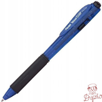 Długopis żelowy WOW K437CR/C niebieski pstryk.gum.uchwyt PENTEL