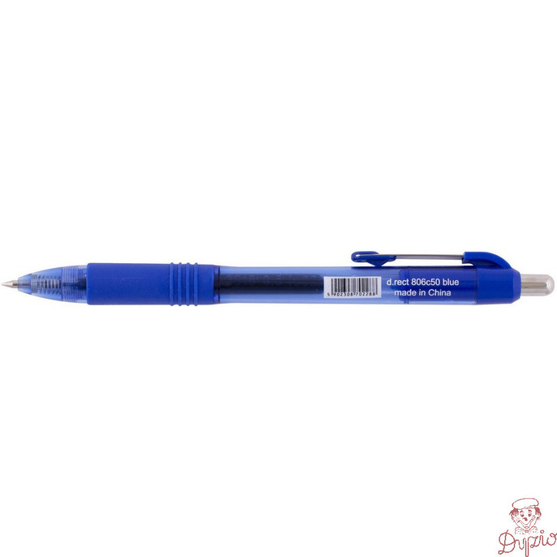 Pióro żelowe automatyczne 0,5mm niebieskie AH-806c50 166123 D.RECT