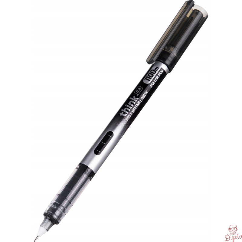 Pióro kulkowe 0,5 mm THINK czarne EQ300BK DELI