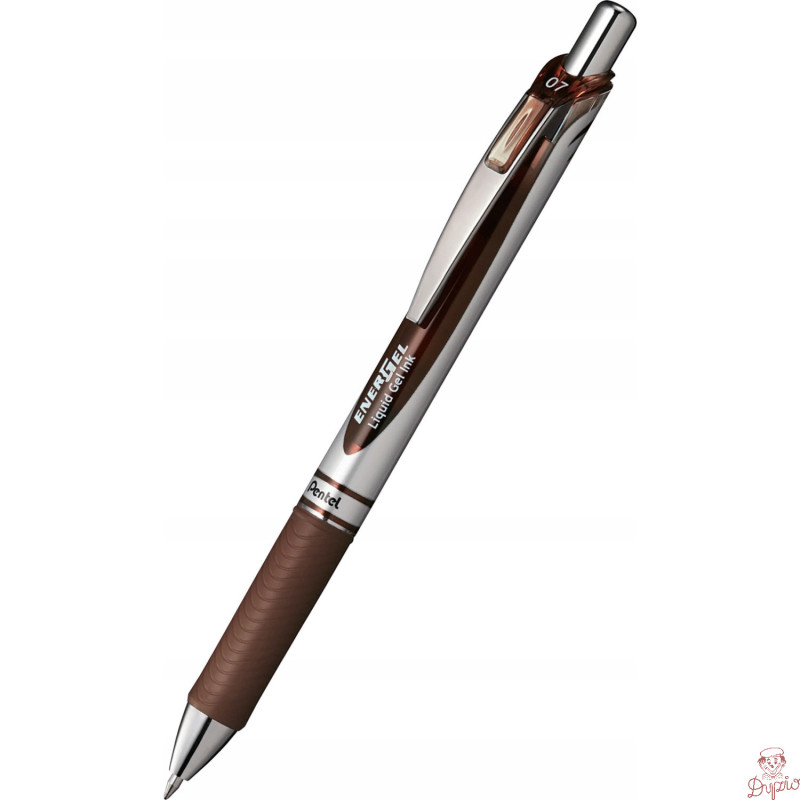 Pióro kulkowe ENERGEL BL77 brązowe 0,7mm PENTEL