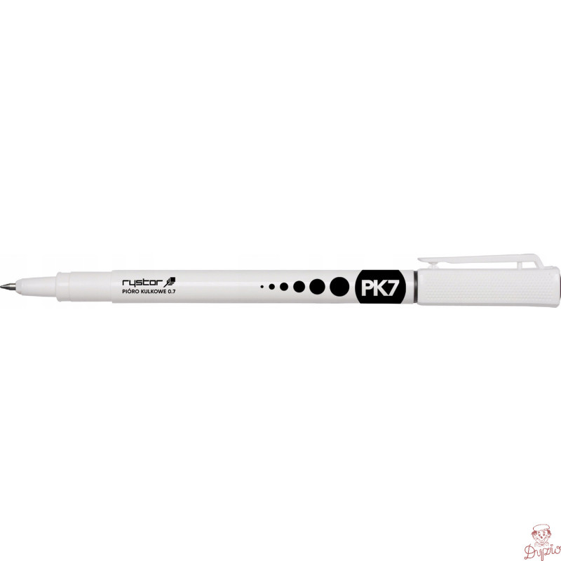 Pióro kulkowe 0.7mm PK07/A czarne 404-000 RYSTOR