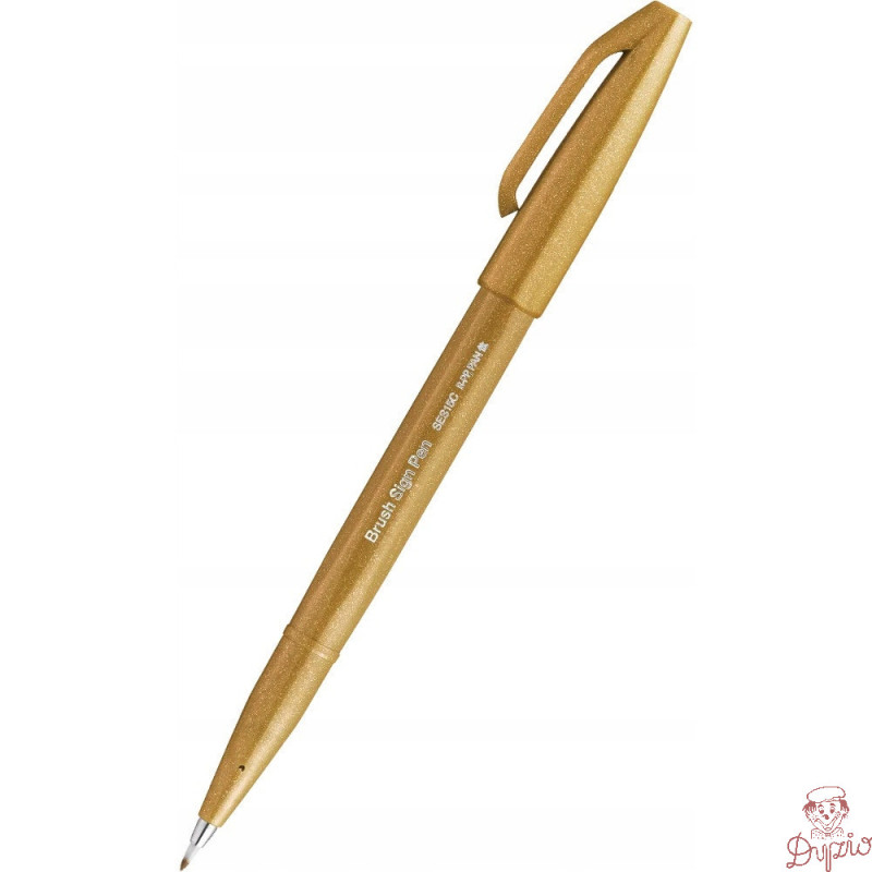 Pisak BRUSH SIGN PEN ciemno żółty SES15C-Y