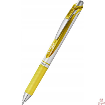 Pióro kulkowe ENERGEL BL77 żółte 0,7mm PENTEL