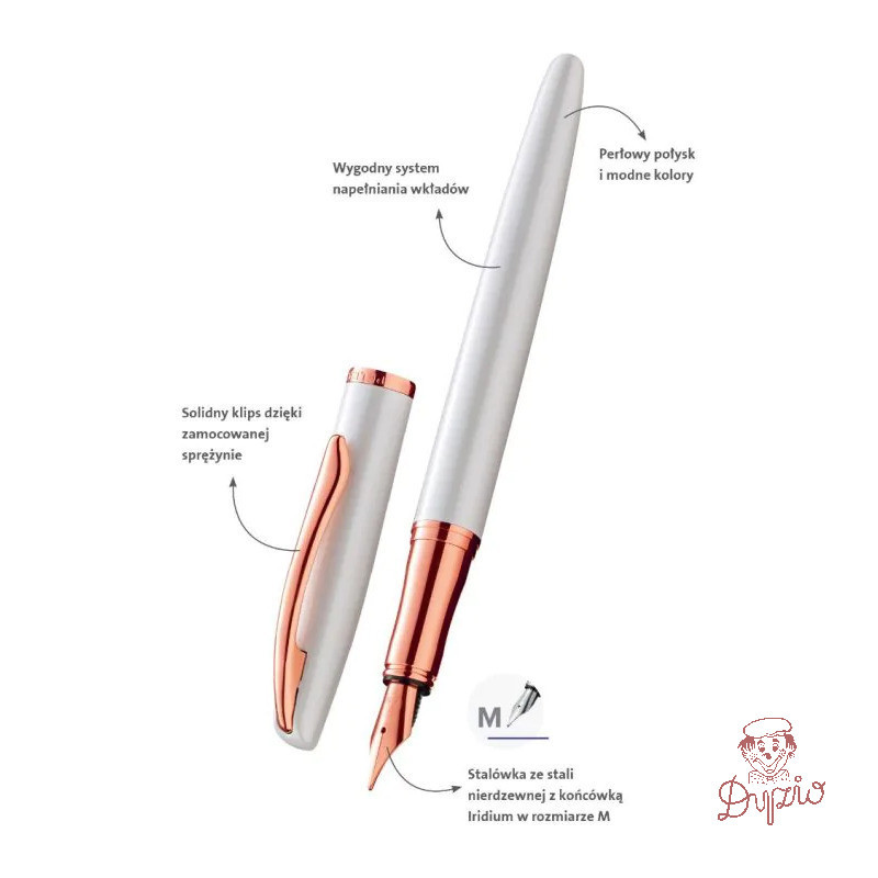 Pióro wieczne JAZZ NOBLE ELEGANCE białe 400189910 Pelikan