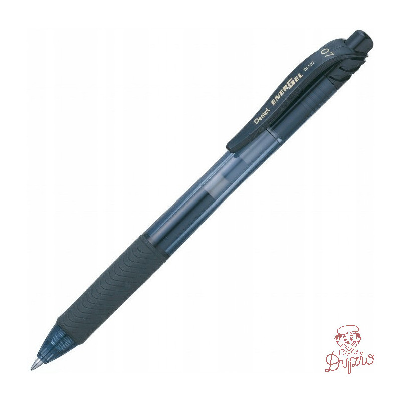 Pióro kulkowe PENTEL BL107 0.7mm czarne z tuszem żelowym