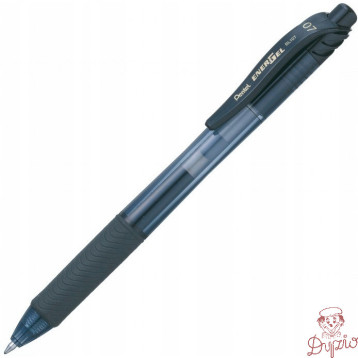 Pióro kulkowe PENTEL BL107 0.7mm czarne z tuszem żelowym