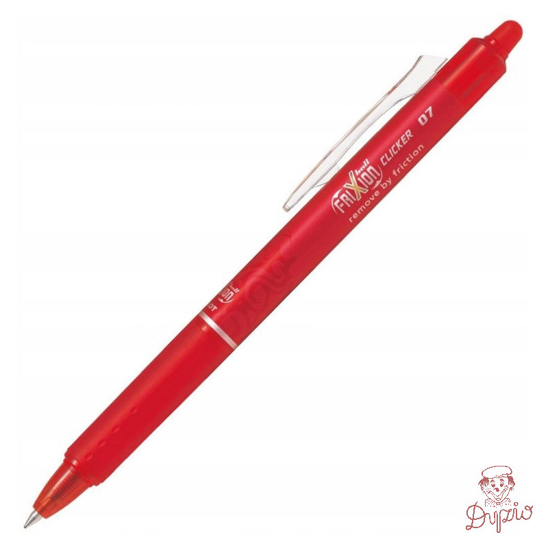 Pióro kulkowe PILOT FRIXION CLICKER czerwone PIBLRT-FR7-R
