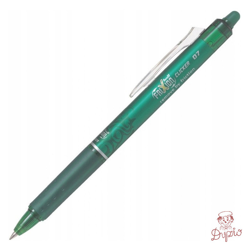 Pióro kulkowe PILOT FRIXION CLICKER zielone PIBLRT-FR7-G