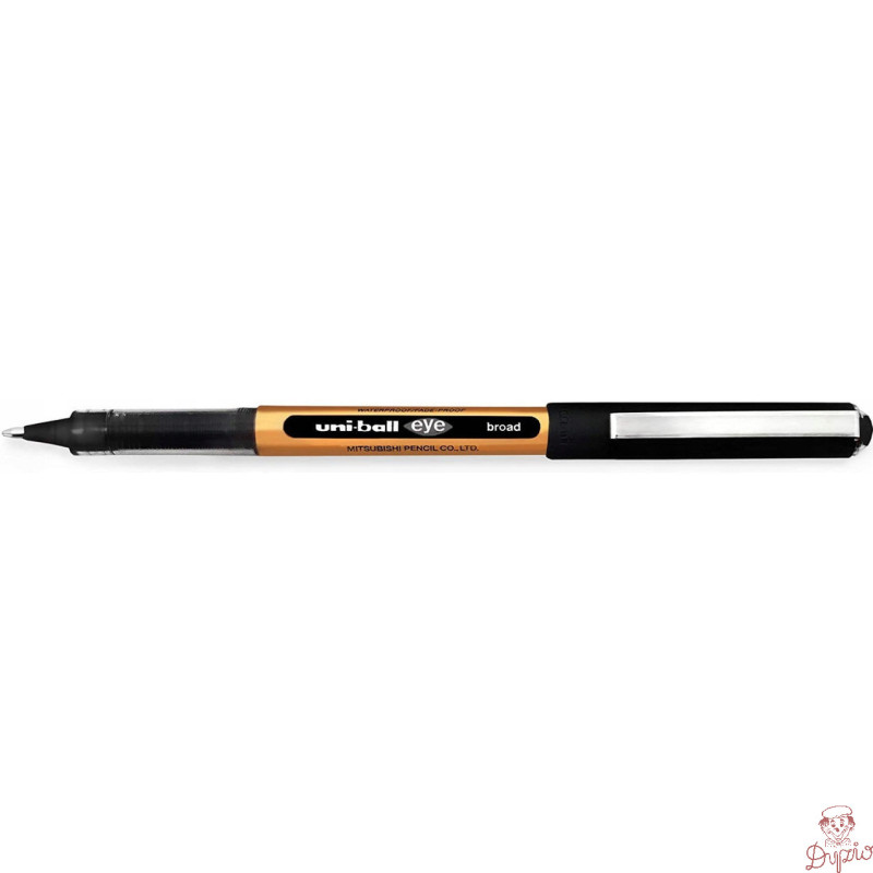 Pióro kulkowe 1mm UNI UB-150-10E czarny obudowa złota