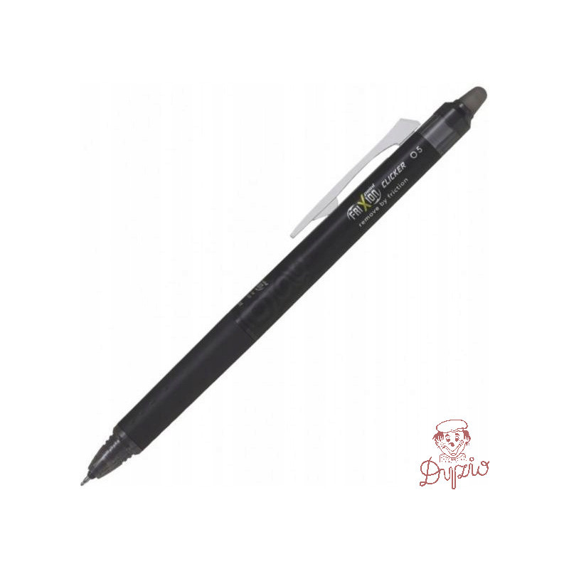 Pióro kulkowe Pilot clicker Frixion 0,5mm czarne BLRT-FR5-B