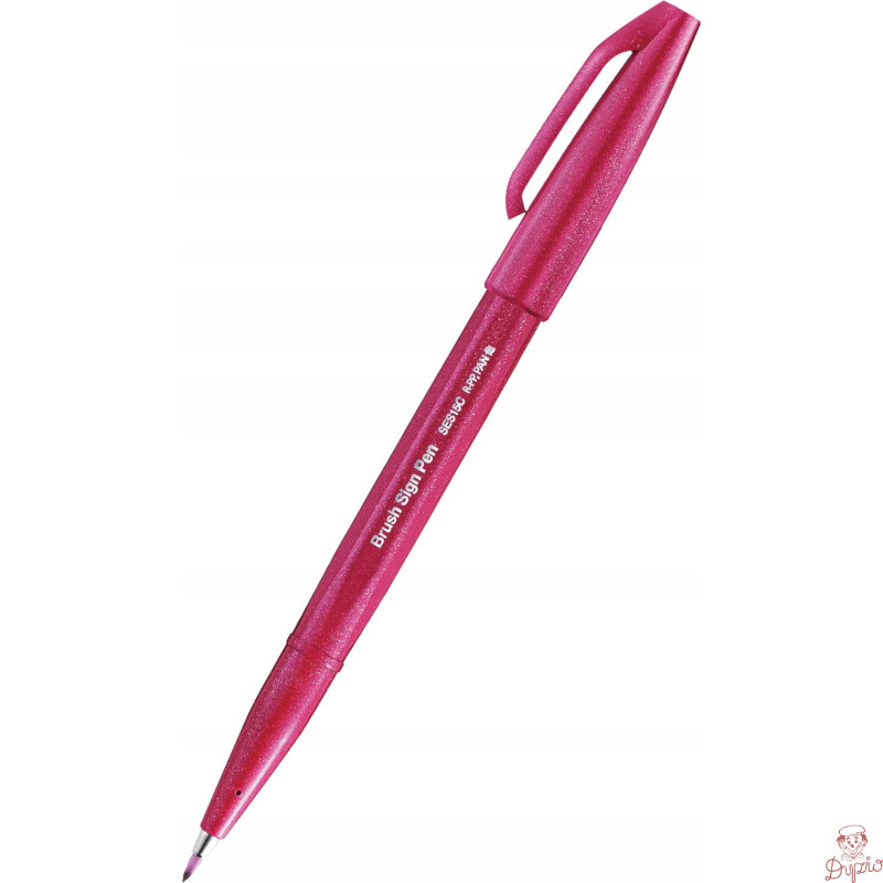 Pisak BRUSH SIGN PEN burgund SES15C-B2X PENTEL