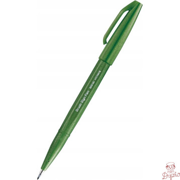 Pisak BRUSH SIGN PEN oliwkowy SES15C-D2X PENTEL