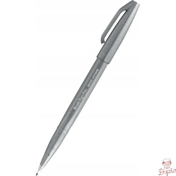 Pisak BRUSH SIGN PEN szary SES15C-N PENTEL