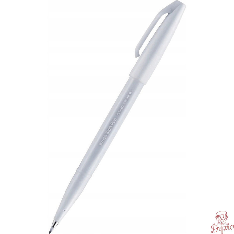 Pisak BRUSH SIGN PEN szary SES15C-N PENTEL