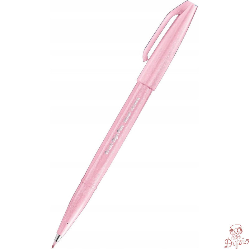 Pisak BRUSH SIGN PEN pudrowy różowy SES15C-P3X PENTEL
