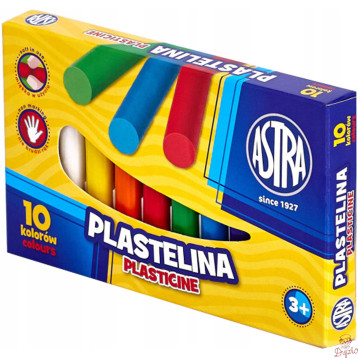 Plastelina szkolna dla dzieci zestaw 10 kolorów 83812902 ASTRA