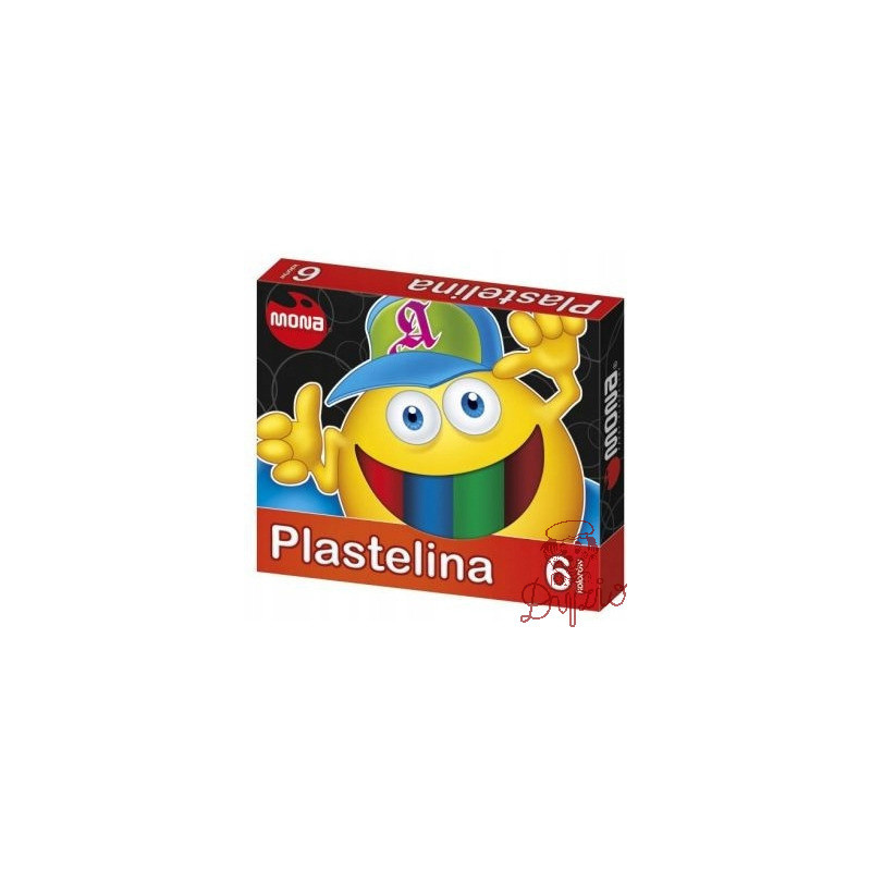 Plastelina szkolna dla dzieci Zestaw 6 kolorów MONA St.Majewski