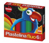 Plastelina dla dzieci Zestaw 6 kolorów neonowych MONA St.Majewski