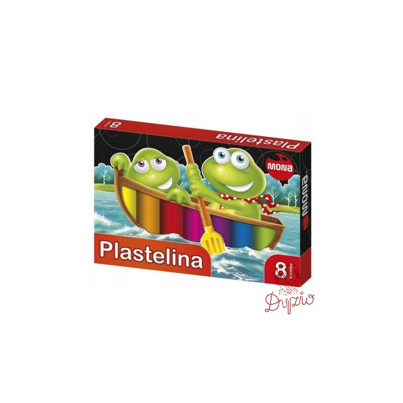 Plastelina szkolna dla dzieci Zestaw 8 kolorów MONA St.Majewski
