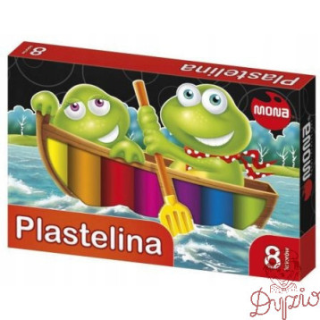 Plastelina szkolna dla dzieci Zestaw 8 kolorów MONA St.Majewski