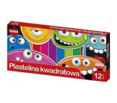 Plastelina kwadratowa dla dzieci Zestaw 12 kolorów MONA St.Majewski