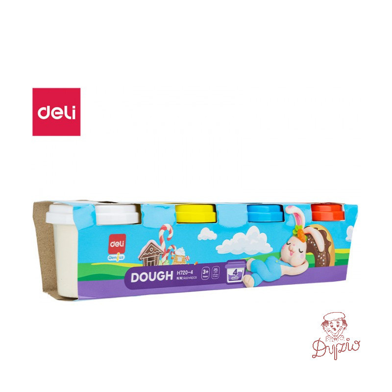 Ciastolina 4 kolory EH720-4 DELI