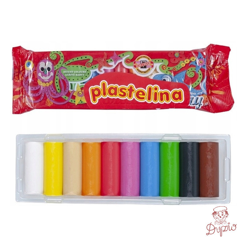 Plastelina 10 kol. 200G 1315S10 KOH-I-NOOR