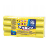 Plastelina szkolna dla dzieci 1kg cytrynowa żółta 303111004 ASTRA