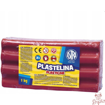 Plastelina szkolna dla dzieci 1kg różowa 303111008 ASTRA