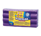 Plastelina szkolna dla dzieci 1kg fioletowa 303111010 ASTRA