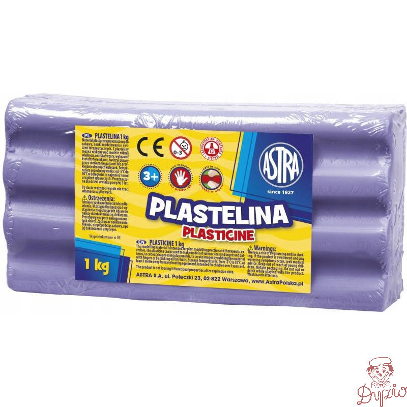 Plastelina Astra 1 kg jasno fioletowa 303111011