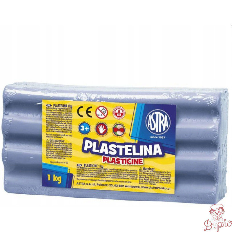 Plastelina szkolna dla dzieci 1kg błękitna 303111014 ASTRA