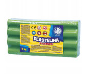 Plastelina szkolna dla dzieci 1kg zielona jasna 303111016 ASTRA